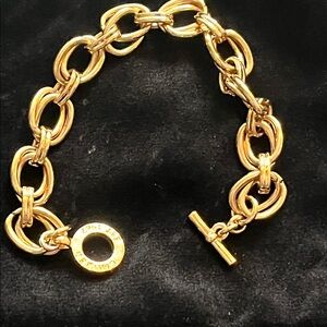 ✨ A Golden Delight: Ralph Lauren Statement Chain Bracelet-equestrian style